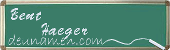 Bent Haeger Visitenkarte